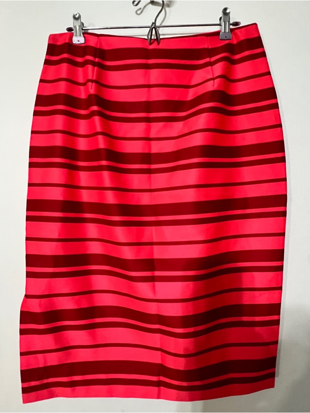Banana Republic Red Striped Pencil Skirt A0036 NWT